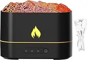 Flame Air Humidifier, Cool Mist Scent Nightlight for Aromatherapy, 3-Speed Timing Flame Fire for Desk, Cool Mist Scent Humidifier, Noiseless 7 Colors for Work Area