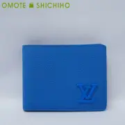 Louis Vuitton Portefeuille Multiple Bifold Billfold Aerogram Light Blue M82272 I