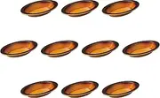 Set of 10, AME Oval Agratin Dish L (8.7 x 5.2 x 1.3 x 1.3 inches (22 x 13.3 x 3.2 cm) | Setomonohonpo
