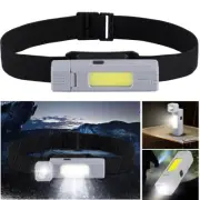 Magnetic COB Flashlight LED Headlamp 2 In 1 USB Rechargeable Torch Work Light