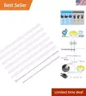 Reusable Hydro Flask Straws and Brushes Set - Pack of 6 with BPA-Free Material
