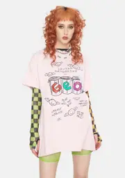 [GEO] Bat Smiley Graphic Tee