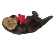 Aurora World Plush, Sea Otter + Starfish (14 inch) New Stuffed Toy #31029