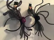 Happy Halloween Purple ~OR~ Black Headband Spooky Costume Decor OSFM