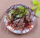 158 Ct Natural Red Rutilated Quartz Certified Brazil Oval Cut Loose Gemstone KKN