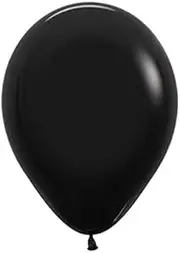 Sempertex 45cm Fashion Black Latex Balloons 080, 6PK