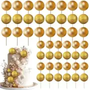 108Pcs Balls Cake Topper Mini Balloons Cake Toppers Foam Ball Cake Decorations,