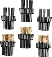 CRILSTYLEO 6pcs Electric Cleaning Brush Heads Multi-purpose Machine Brush Heads Steam Cleaner Cleaning Machine Accessories