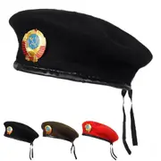 Cccp National Emblem Beret For Men And Women Warm Autumn / Winter Flat Cap