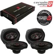 Cerwin Vega H800.4 HED Amplifier, 4 Channels, 1600W Max with 2 Pair H7694 HED