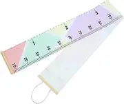 Cabilock Children's Room Decor Height Wall Ruler Growth Chart Wood Fabric Material Removable Hanging Wall Decor