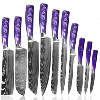 Japanese Kitchen Knife Set Santoku Chef Paring Utility 67 Layer Damascus Steel S