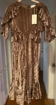MIA JOY Girls Jumpsuit Size 10 Brown Velvet New With Tags