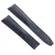 Watch Strap Measures Fit To Tag Heuer Monaco Alligator Black 22/18 MM Size XL