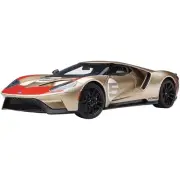 72928 Minicar 1/18 Ford Gt Holman Moody Heritage Edition Gold/Red Diecast
