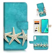 ( For Optus X Sight 2 ) Wallet Flip Case Cover AJ23524 Starfish