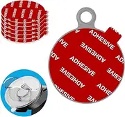 Anteel Dashboard Pad Mounting Disk Sticky Adhesive Replacement Kit, 6pcs 2.76"(70mm) Circle Heat Resistant Double-Sided Stickers for Suction Cup Car Phone Holder Disc & Windshield Dash Cam