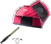 [Adventure Kings] Pink Double Swag Dome Tent + Rechargeable Lithium LED Work Light