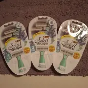 3 Packs BIC Soleil Escape Women's Disposable Razors 3 Blade Razor 12 Razors
