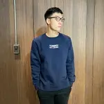 美國百分百【全新真品】TOMMY HILFIGER 大學T 圓領 長袖 TH 經典LOGO 深藍 BK94