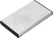 4TB USB3.0 Aluminium Alloy Hard Drive Enclosure with Fast Transmission for Laptop Desktop, Plug and Play HDD Case for Data Storage (Silver)
