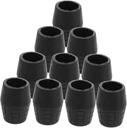 Kisangel 10pcs Microphone Stand Foot Caps Slip Rubber Pads Fit Portable Support Noise Reduction Scratch Prevention for Recording and Live Streaming