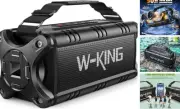 Bluetooth Speaker, 90W Max Loud Speakers Bluetooth Wireless, IPX6 Waterproof