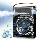 Cooling Desk Fan Mini Mist Aircon Travel Small Quiet LED ICE Water USB Portable