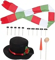GRIRIW DIY Snowman Toy Set Xmas Festival Decor Christmas Props Snowman Building Kit