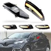 Compatible with Re-nault Ca-ptur Ka-ptur 13-16 C-lio IV MK4 13-18 Zoe Dynamic Turn Signal Light LED Mirror Sequential Indicator Flashing Lamp