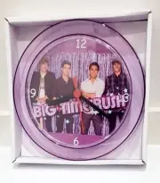 Big Time Rush 7" Purple Novelty Wall/Desk Clock Brand New Nickelodeon
