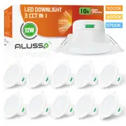 10x LED Downlight 10W 12W Tri-Color Celing Spot light Dimmable Day Light 90mm