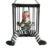 Catzon Scary Talking Prisoner Halloween Decorations with Motion Sensor and Light