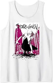 [Marvel] Spider-Gwen Pink City Crouching Portrait Tank Top