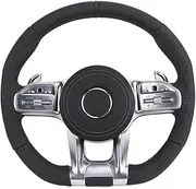 Volant Lenkard Steering Wheel Compatible For Benz E Class W211 W212 W213 W463 W464 C217 W221 W222 W204 W205 C43 C63 Compatible For AMG(Black Strip)
