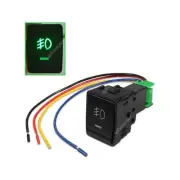 Push Button Fog Lights Switch For Nissan Sylphy w/LED Indicator Lights 4-Pole