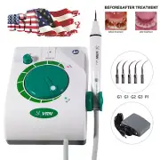 Dental Ultrasonic Piezo Scaler Handpiece + 5 Tips Fit EMS Cavitron Woodpecker