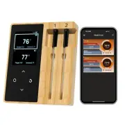 Oven Grill Digital Meat Thermometer, Smart Bluetooth Wireless Food Thermomete...