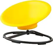 Swivel Chair for Kids Sensory Toy Portable Science Toy Nonslip Chair Rotating Seat for Child Living Room Birthday Gift, Yellow