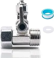 JIUWU 1/2" to 1/4" RO Feed Water Adapter Ball Valve Faucet Tap Feed Reverse Osmosis