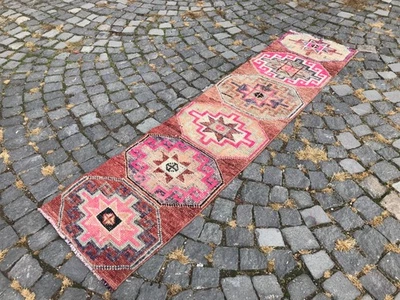 Rug Runner,Wool Rug, Bohemian Rug, Corridor Rug, Turkish Runner Rug 1,7 x 6,8 ft