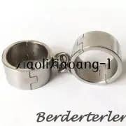 Stainless Steel 4cm High Handcuffs Wrist Restraints Binding Hand Cuffs