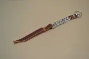 Key Chain - Twisted Curb Chain Style w/Lace (J4)