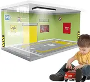 Model Car Garage Display, Parking Lot Display Stand, Car Parking Garage Display, Realistic Garage Scene Model, Exquisite Garage Display Case, Easy to Use, Portable for Bedroom Offices