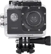 Oumij Sports Action Camera,1080P Mini Camera,2inch LCD Screen,30m Waterproof,140° Wide Angle Lens,Sports DV Camcorder,with Battery (Black)