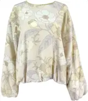 Dries Van Noten Capo Blouse NWT Pale Yellow Size 10