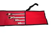 Snap on Tools NEW XFR704 4pc SAE 12-pt Double Flex Ratcheting Box Wrench Set USA