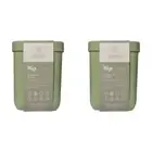 2x HIP 4L BPA Free Square Tall Airtight Stackable Ocean Plastic Container Asstd