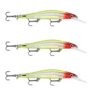 3x Rapala 9cm RipStop Shallow Jerkbait Hard Body Fishing Lures - Clown