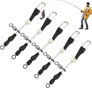 Fishing Barrel Swivel | Fish Caught Connector Set of 5 | Swivels Connector High Strength Rings Barrel for Saltwater Freshwater Fishing